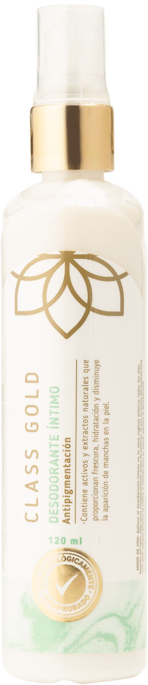 Desodorante Intimo Antipigmentacion Natural 120 ml CLASS GOLD